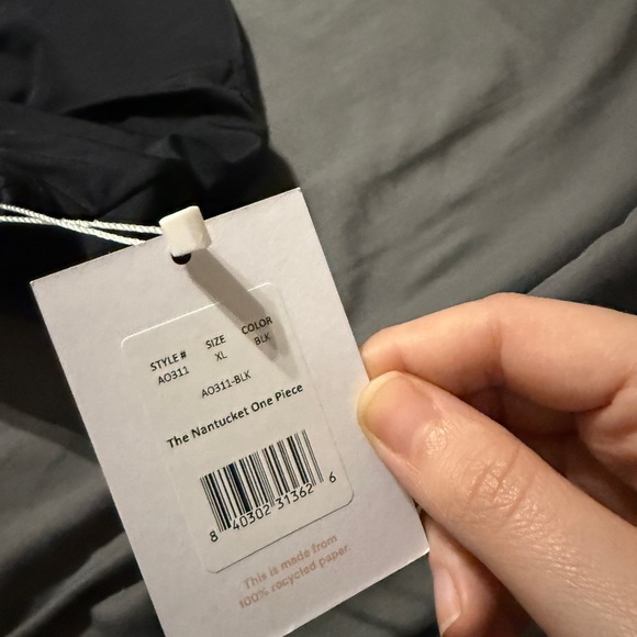 NWT Andie Swim XXXL OR XL OR Large Tall‎ Black Nantucket One Piece One Shoulder - Picture 5 of 7